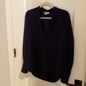 Equipment navy long sleeve blouse, XS, like new